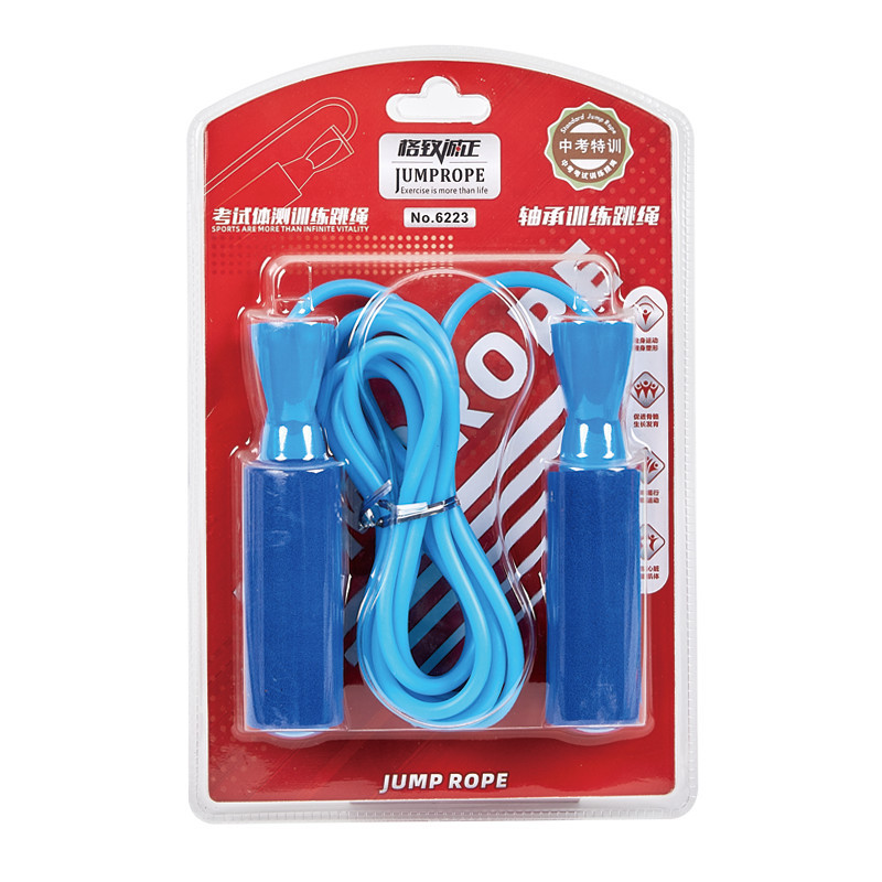 6223 suministro directo de fábrica rodamiento saltar cuerda deportes Examen de entrenamiento saltar cuerda cómodo esponja agarre competencia fitness saltar cuerda