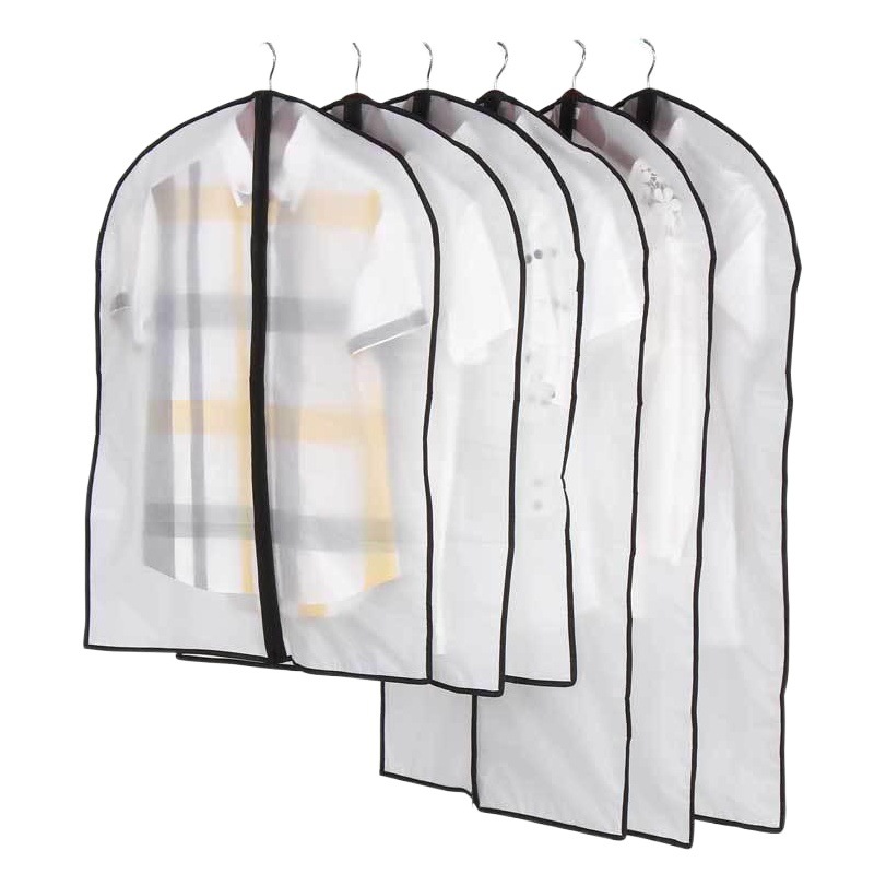 Ropa del hogar bolsa de polvo estilo coreano simple guardarropa cubierta de polvo engrosada transparente colgando capa traje cubierta de polvo