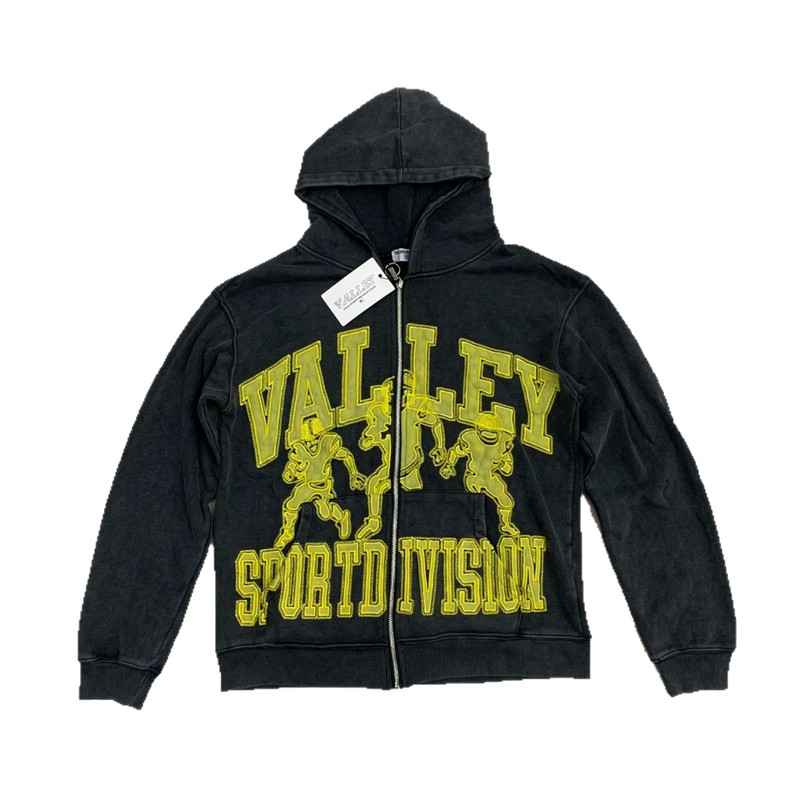 Vale Forever VALLEY ZIP UP HOODIE刺绣花开衫拉链卫衣美潮男女|undefined