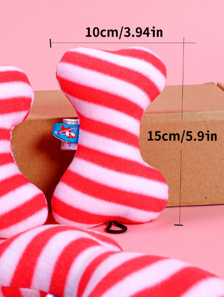 다색 줄무늬 뼈 하나