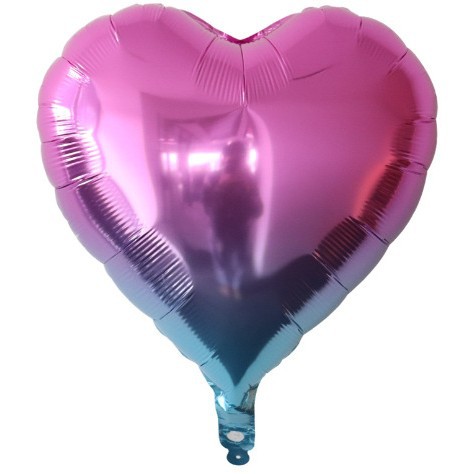 18 pulgadas en forma de corazón de cinco puntas globo estrella amor película de aluminio globo boda cinta decoración fiesta de cumpleaños decoración de la boda