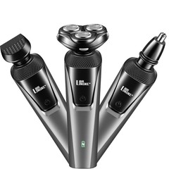 New LONC 8806 three-blade electric razor for men, 3-in-1 washable USB charging shaver