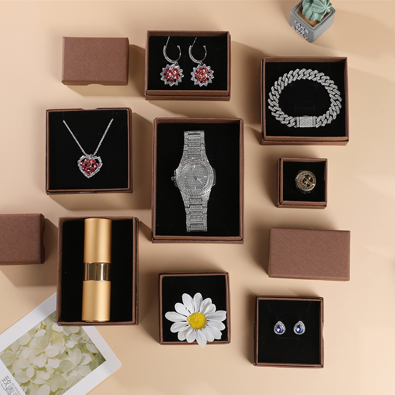 16g Weight Jewelry Boxes Classification 1 Piece Quantity Daily Occasion Solid Color Pattern Fashion Style 1 Piece Fashion Solid Color Paper Jewelry Boxes 5