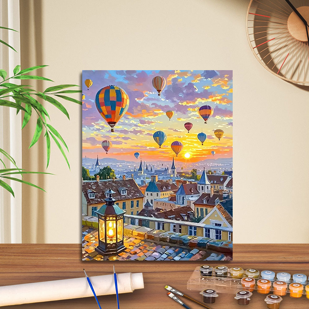 Transfronterizo jitdiy agente de pintura al óleo digital fabricantes al por mayor puestos de pintura al óleo artesanal pintura decorativa Amazon relleno de color