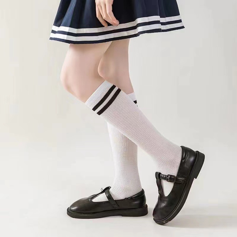 Calf socks white 1 pair