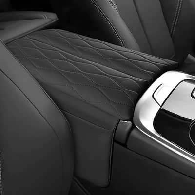 Suitable for Dongfeng Fengxing Tsevo Yacht Thunder Armrest Box Protective Pad Special Central Armrest Cover Heightening Pad (Armrest box pad) - dongfeng-fengxing-tsevo-yacht-thunder-black