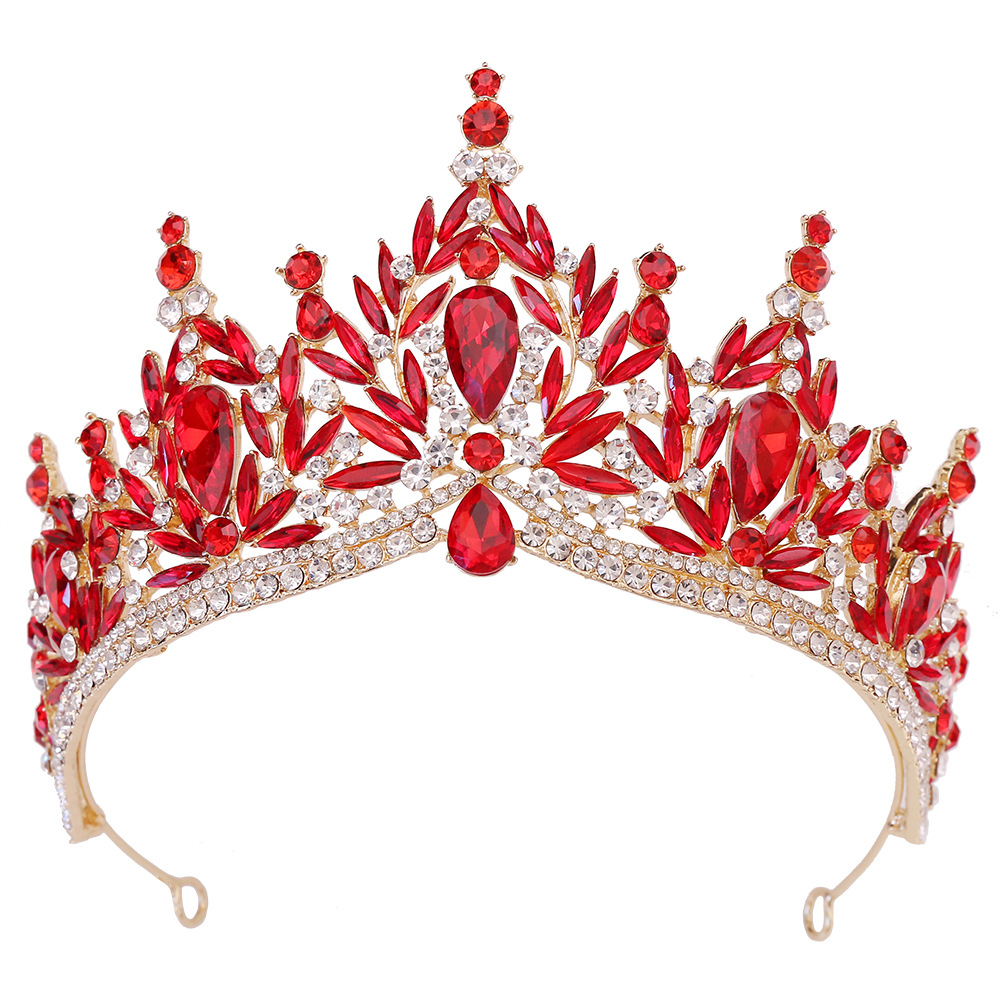 100g Weight Crown Hair Accessories Type 1 Piece Quantity Wedding, Birthday, Festival Occasion Alloy Material Leaf, Crown Pattern All Seasons Season Women's, Adults Gender Diamond Design Bridal, Shiny Style Bridal Shiny Women's Adults Leaf Crown Alloy Diamond Crown 22