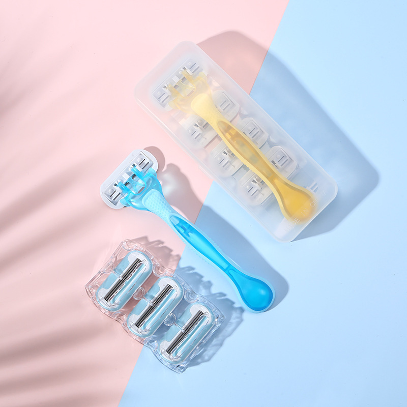 Trendy Razor for Women, Manual Shaving Razor, Depilatory Razor with Replaceable Blades, Boxed, Factory Direct Sale, in Stock Wholesale Trendy Razor for Women, Manual Shaving Razor, Depilatory Razor with Replaceable Blades, Boxed, Factory Direct Sale, in Stock Wholesale