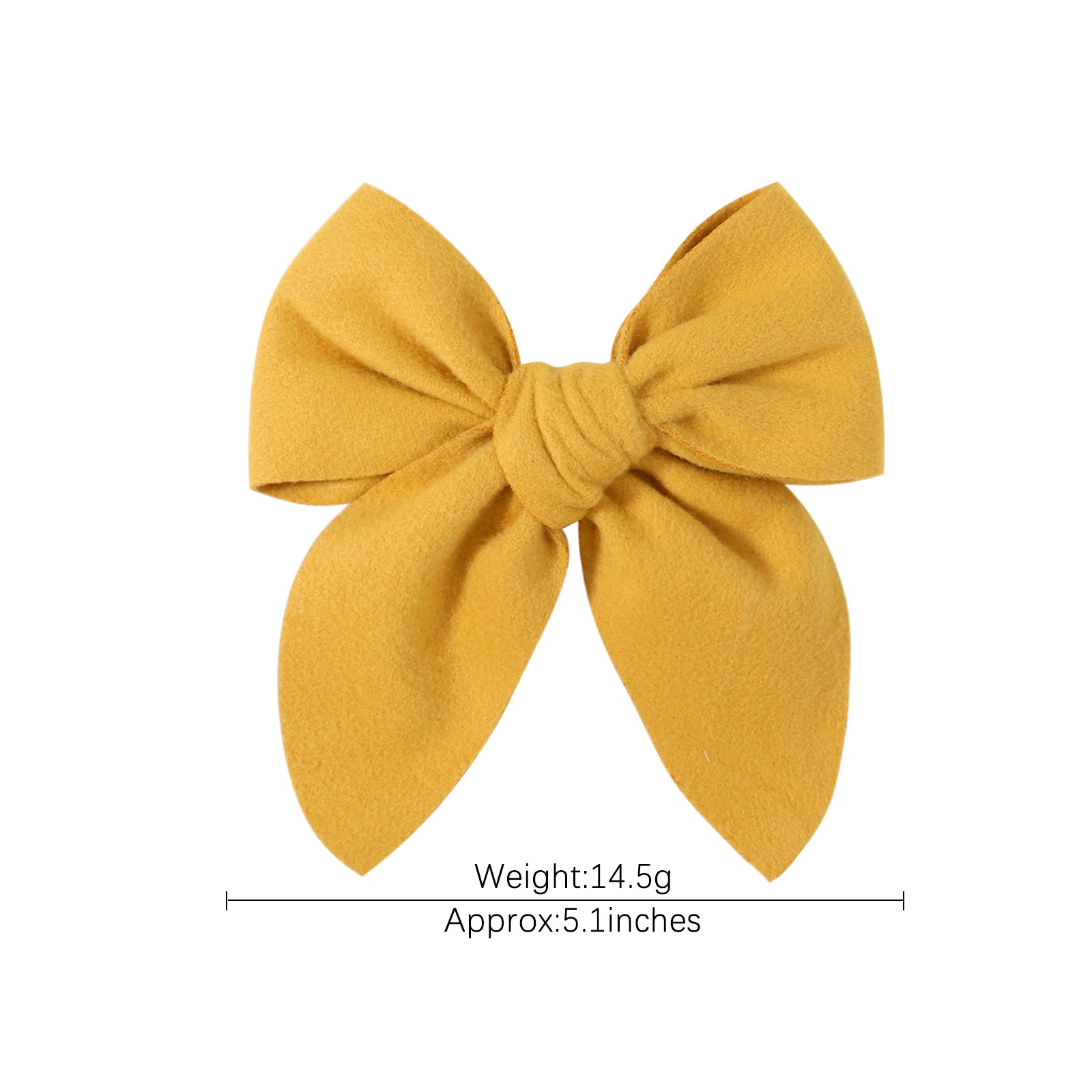 Sweet Solid Color Polyester Bow Knot Hair Clip display picture 2