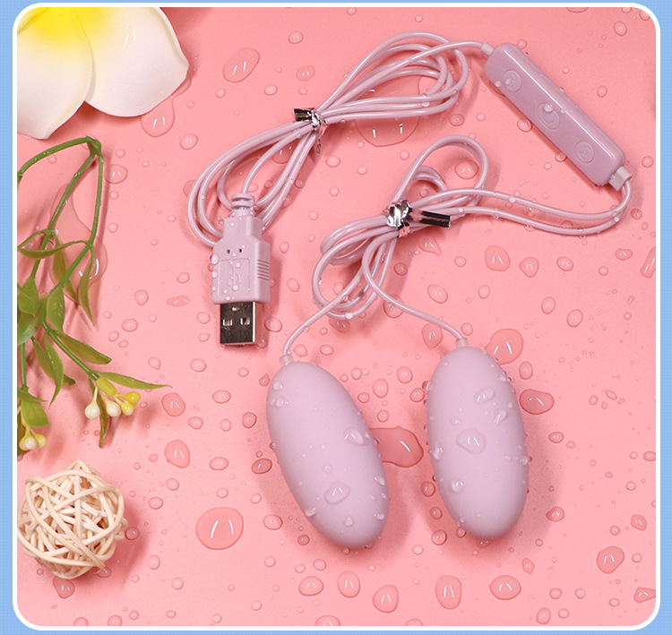 Jiuai Honey Egg Gen 3 Dual Egg Vibrator for Women, Pink ABS, USB Electric Control — detail image 14