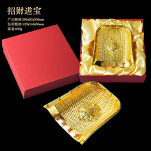 五谷丰登金簸箕摆件好事花生吊坠挂坠手把件招财进宝转大钱纪念币