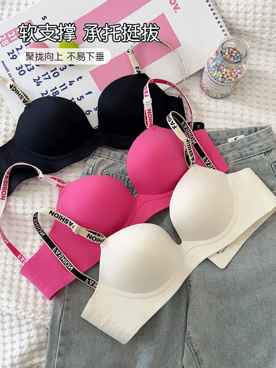 Underwear, push up bra, supporting wireless bra, sexy set