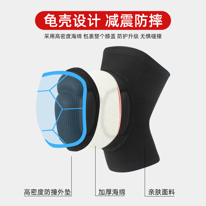 Rodillas deportivas rodillas anti-caída voleibol fútbol hombres y mujeres baile callejero esponja anti-colisión rodillas adorar al Buda