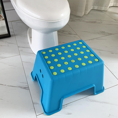 Plastic stool dining table stool shoe changing stool children's low stool bathroom stool square stool fashionable small bench a non-slip stool