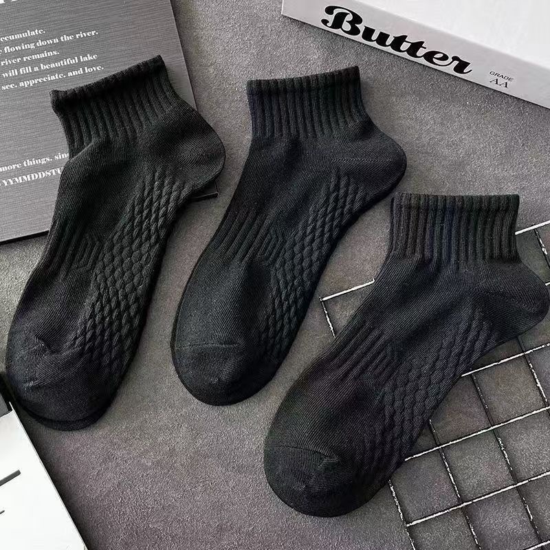 [Algodón de Xinjiang] calcetines antiolores de primavera y verano, calcetines deportivas para hombres y mujeres, calcetines de barco superficiales transpirables