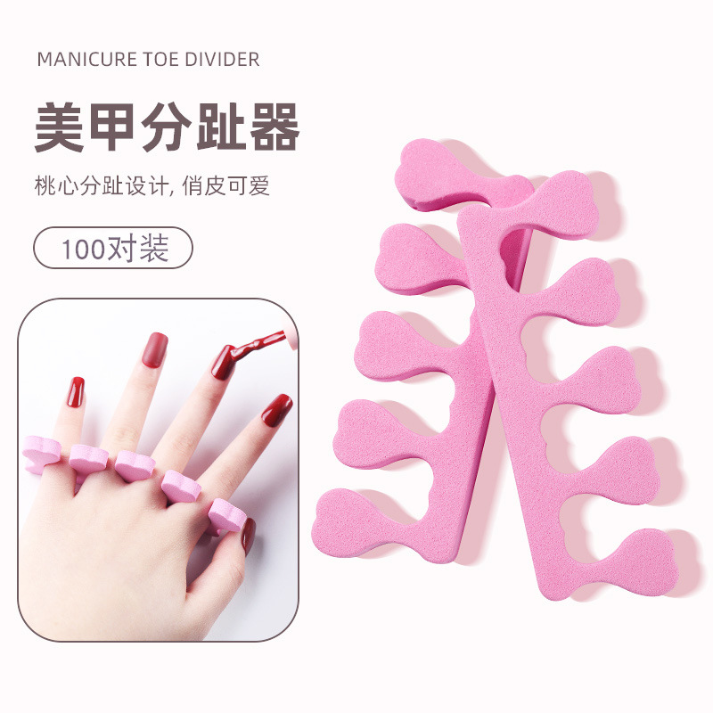 Separadores de Dedos de Espuma para Uñas y Pedicura para Salón de Belleza