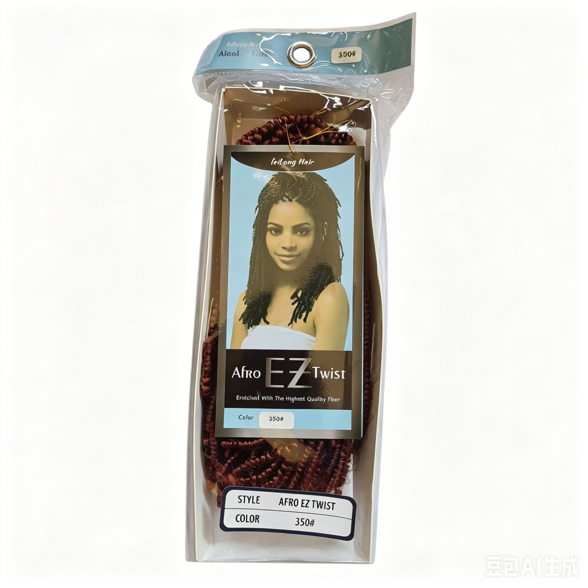 Cabello de crochet de fibra química Afro EZ Twist Pequeña peluca de primavera Twist trenza cabello