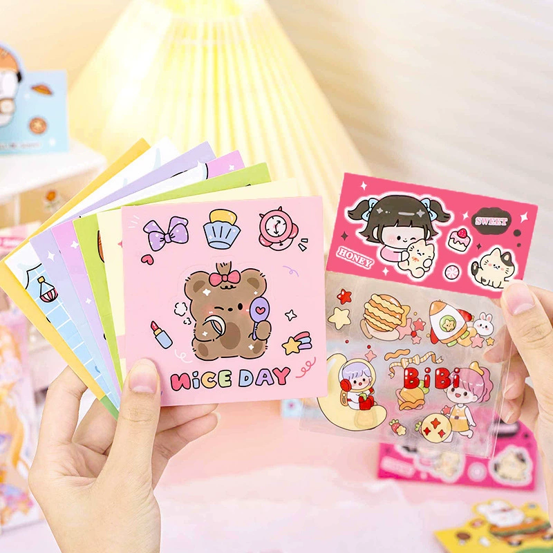 Three-dimensional Cartoon Postcard Pack, 3D folded cards, assorted character designs
