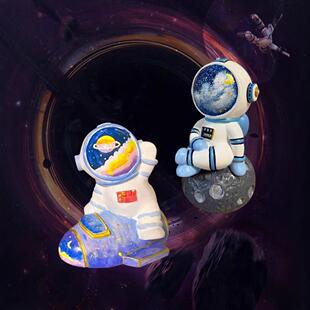Astronaut Plaster Doll Large Popular Popular Kidsren's Coloring Stall diy White Embryo Wholesale Painting