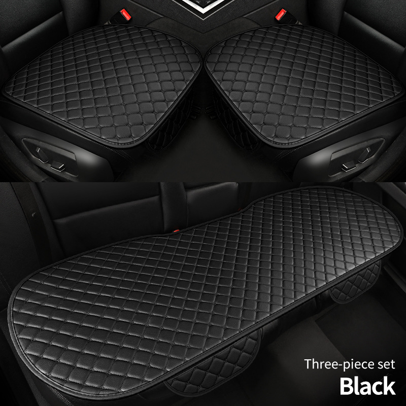 Cojín de asiento de automóvil transfronterizo, cojín de asiento de cuero de tres piezas, cojín de asiento de automóvil de cuero, asiento de automóvil general