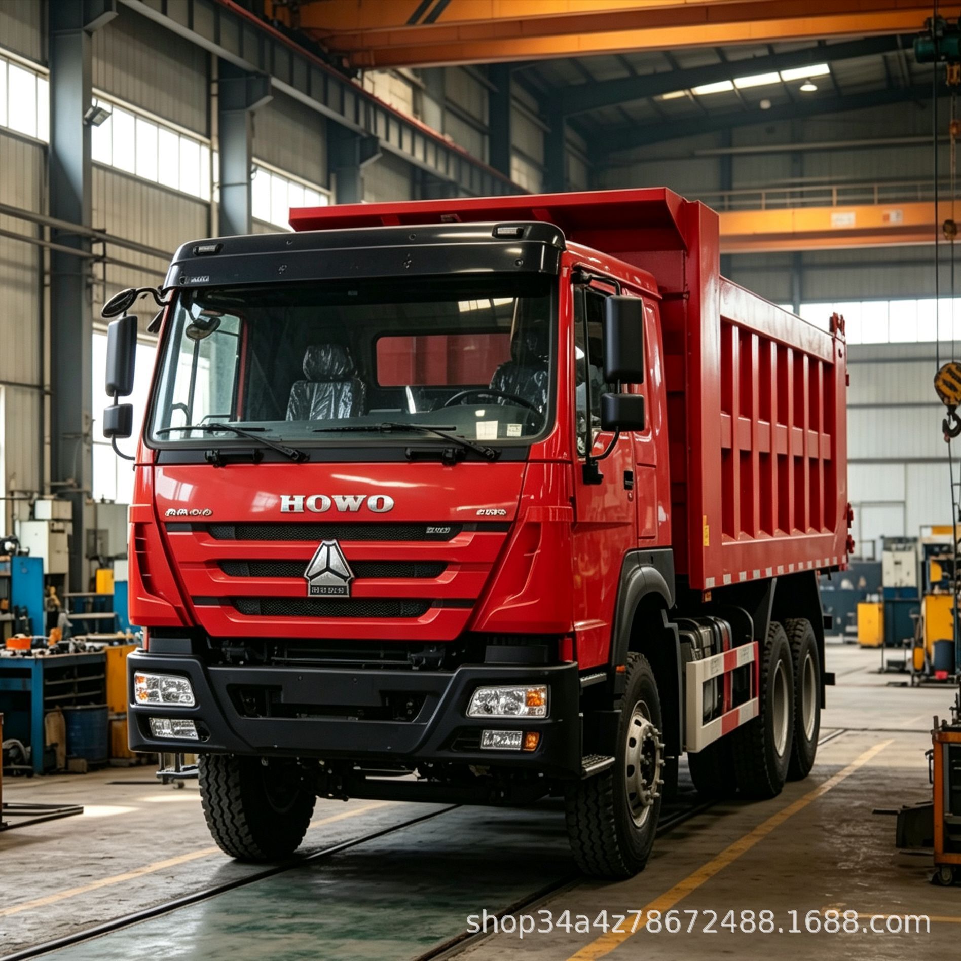Cross-Border Trade: Sinotruk Rear-Dump Dump Truck, 6X4 Dump Truck, Howo Rear-Eight-Wheel Dump Truck, Soil Dump Truck