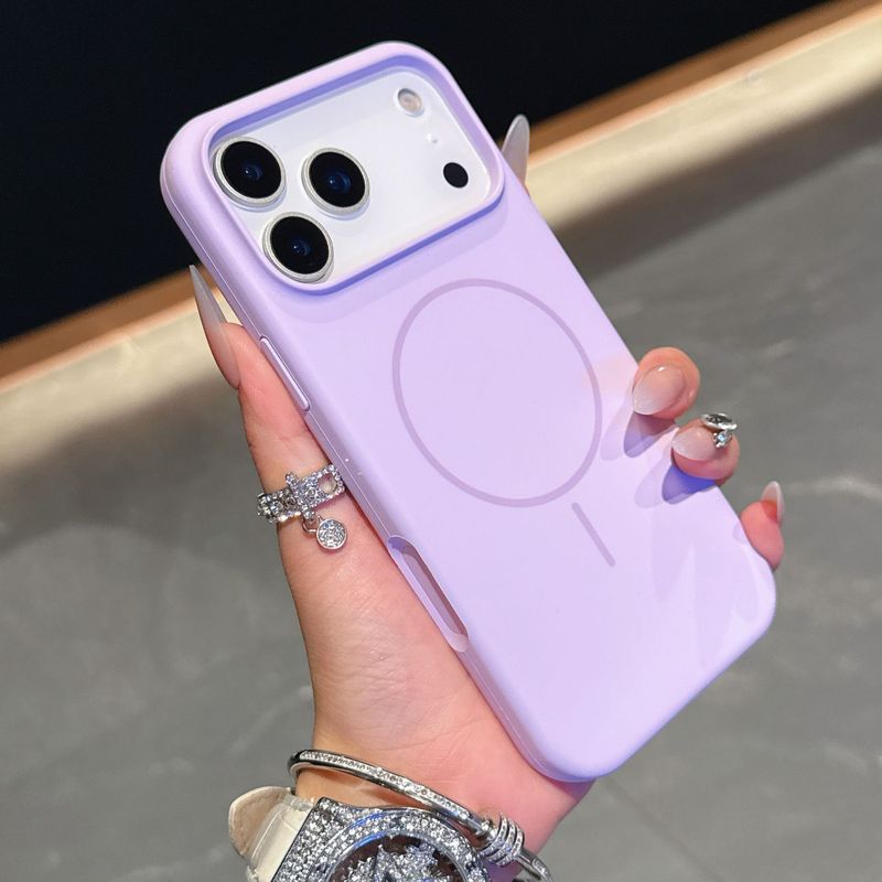 适用苹果17ProMax手机壳液态硅胶细圈磁吸iphone16纯色防摔保护套|undefined
