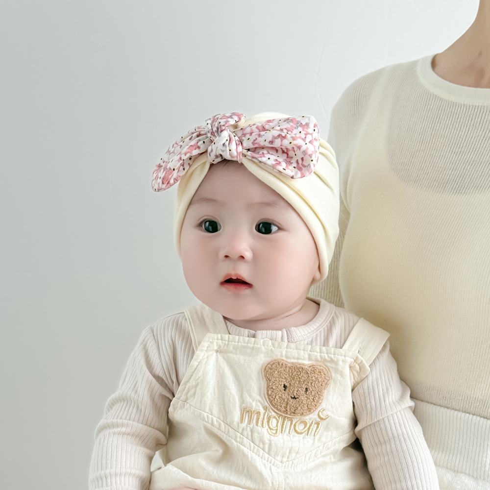 Sombrero de bebé primavera y otoño delgado sombrero de bebé indio encantador princesa bebé bebé