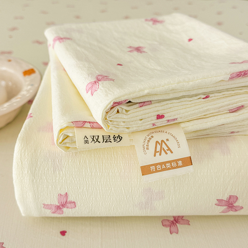 クラスA母子グレード二層糸ベッドシーツ単品寝具洗いざらし綿シーツ学生寮ベッドシーツ3点セット