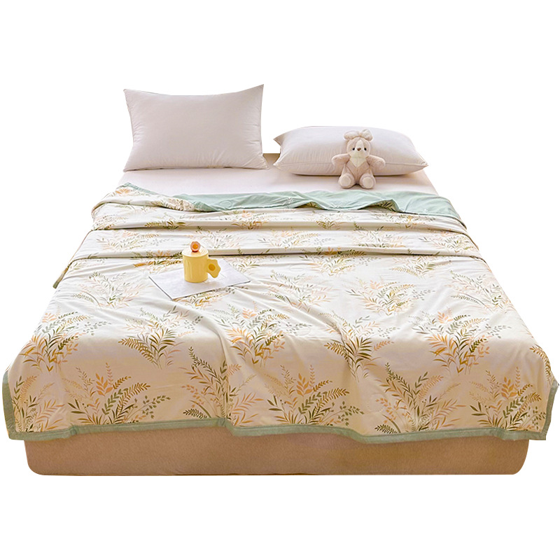 Fabricante de colcha fina de verano, colcha lavable a máquina individual, colcha lavable, cepillada, colcha fresca de verano, colcha de aire acondicionado simple para niños, colcha de primavera y otoño