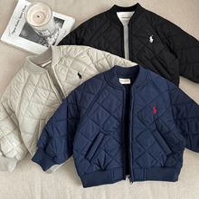 童外套秋冬新款卡通小马加厚棉服上衣男童女童宝宝保暖夹克外套潮