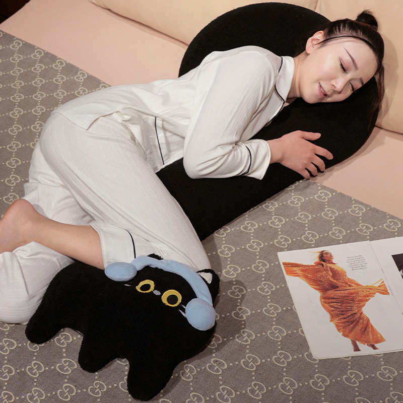 INS viento punto de interrogación felino almohada de brazo largo almohada de pierna almohada de dopamina almohada de cabecera nueva almohada de sueño fábrica directa