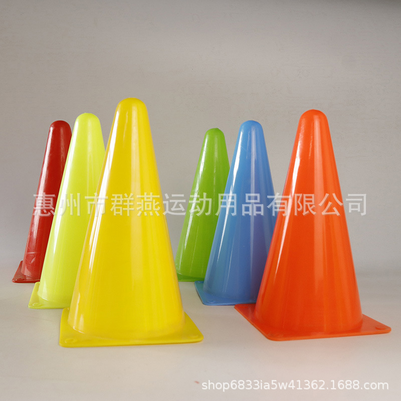 23cm 둥근 머리 두꺼운 축구 콘
