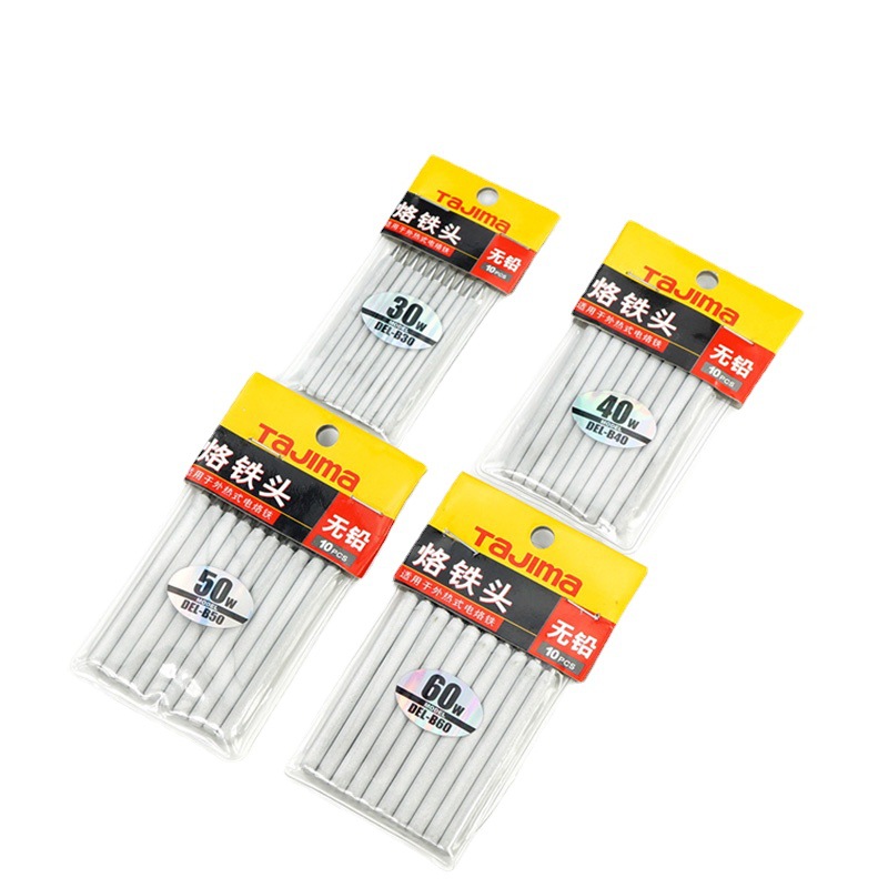 日本田岛电烙铁头尖头无铅烙铁头 外热式电烙铁专用 抗腐蚀耐氧化