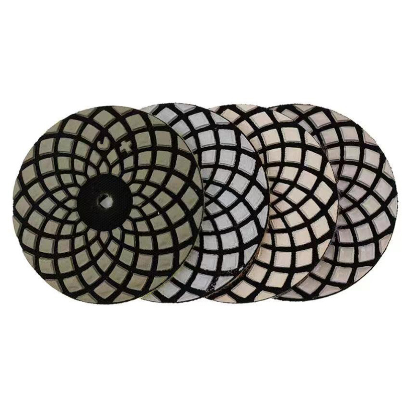 4步片干抛片3寸4寸干磨片大理石花岗岩石英石石材抛光片水磨片