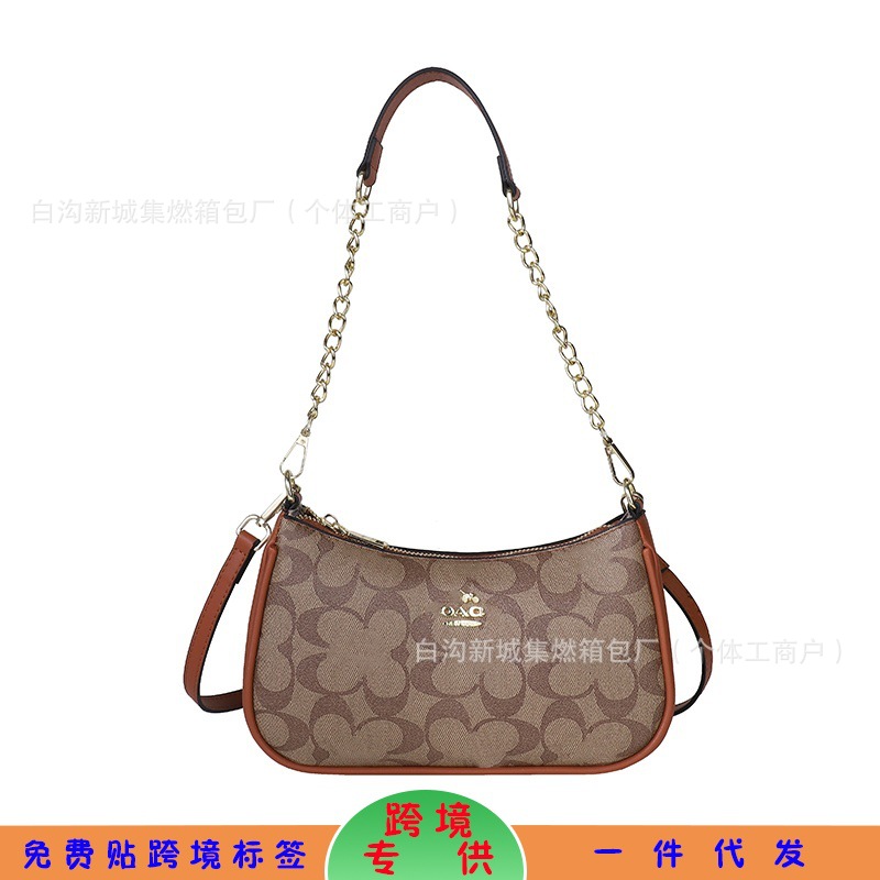 Ventas transfronterizas en caliente nuevas bolsas de brazo de mujer, bolsas de hombro, bolsas de mano de impresión casuales de moda para mujeres