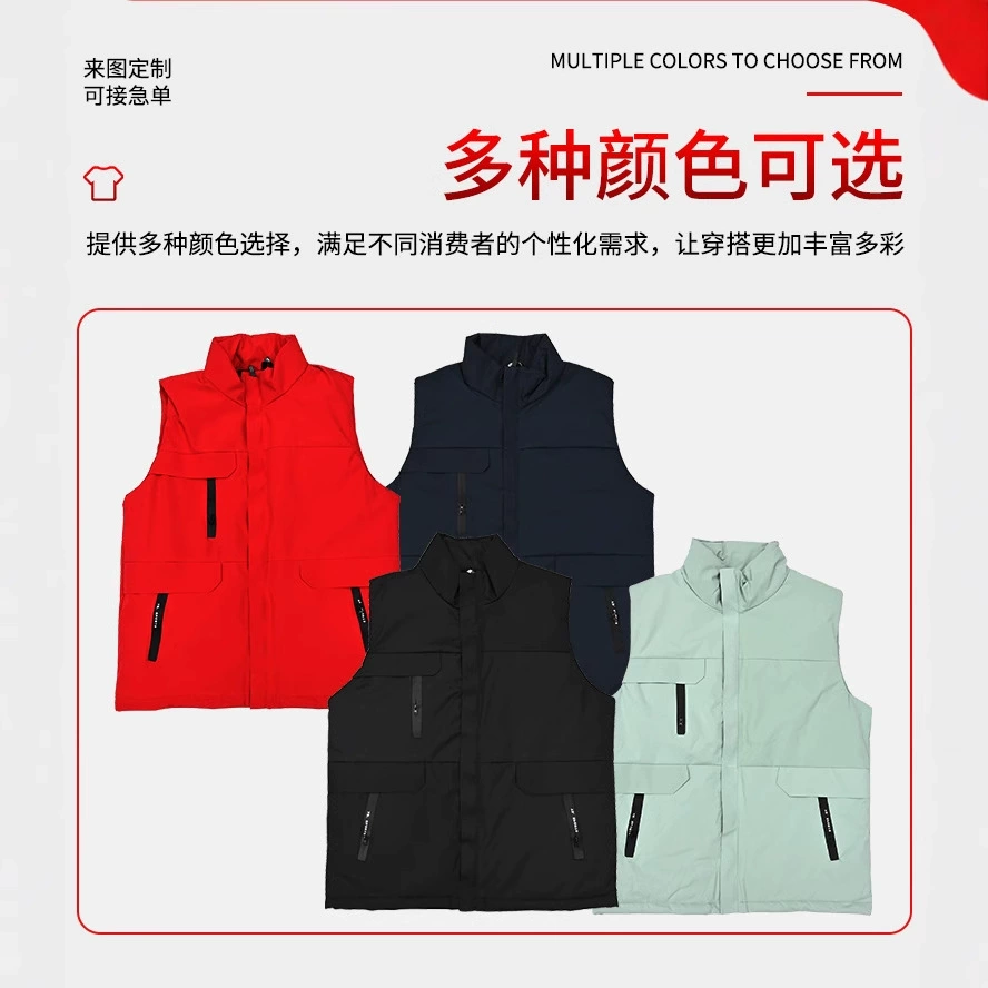Печатный жилет из хлопка жилет LOGO печати для мужчин и женщин