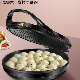 Electric Pancake Maker with Automatic Power-Off, Double-Sided Heating, Non-Stick Pancake Pan, Deep Frying Pan