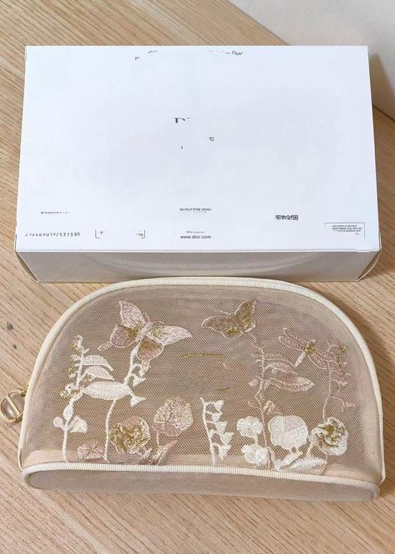 2025 新製品ディネットメイクアップバッグ刺繍蝶ポータブルメイクアップバッグ収納袋|undefined