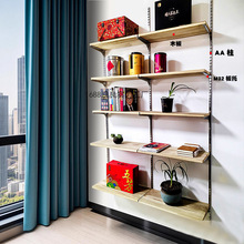 陆居上墙加厚aa柱条药店置物架服装店五金货架陈列展示架支架立柱
