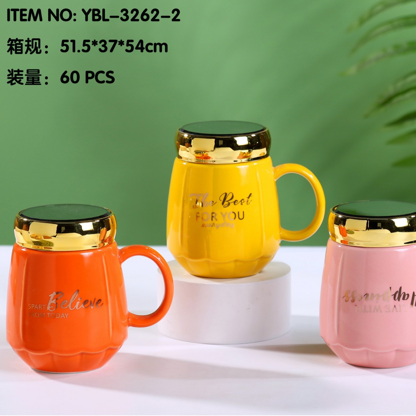 Yiwu esmalte espejo taza de visualización taza de cerámica con tapa nórdico espejo de dibujos animados taza conjunto festival regalo comercio exterior