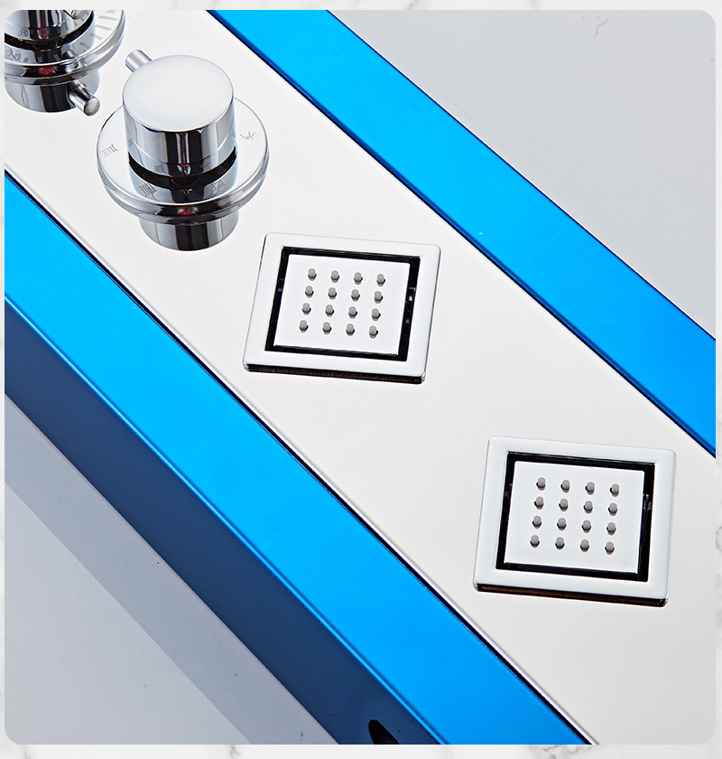 Stainless steel Shower screen, shower head set, digital display Shower panel, constant-temperature integrated shower screen undefined