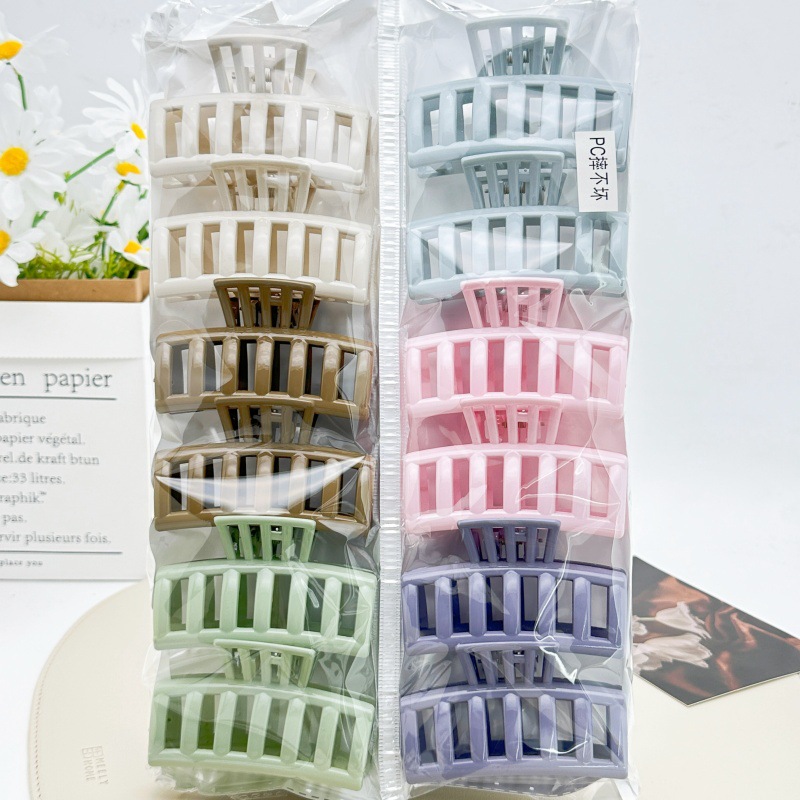 Pinza para el pelo grande de material PC que no se rompe, pinza para el pelo con diseño de cadena, pinza para el pelo para la ducha, pinza para el pelo moderna para la parte trasera de la cabeza, venta al por mayor de fábrica. image 13