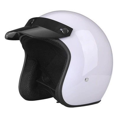 Motorcycle Helmet Electric Motosiklet kaskı (dəbilqə) - white