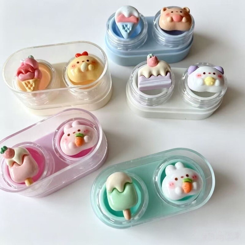 Special Offer: Cartoon-Style Cute Pull-Out Contact Lens Case, Contact Lens Care Box, Myopia Glasses Companion Box 2306 in Stock