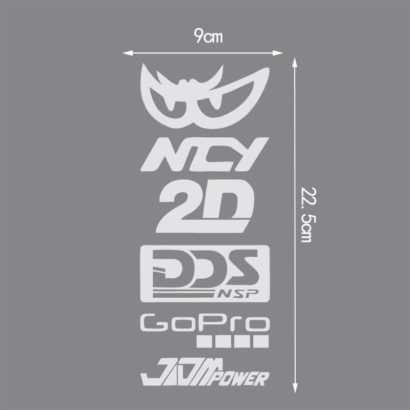 Motorcycle Helmet Reflective JDM Laser SHOEI Logo Car Sticker_voghion.com