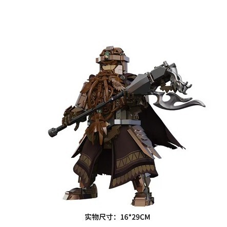 得客6019电影系列中古吉姆力矮人战士模型小颗粒拼装积木玩具跨境|undefined