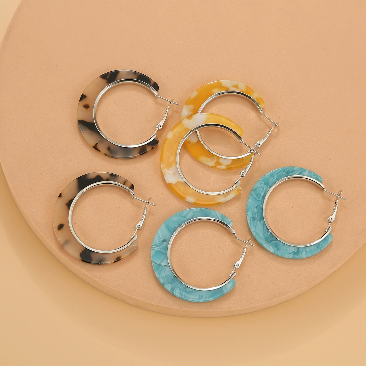 Geometric earrings, trend pack, European style, Amazon