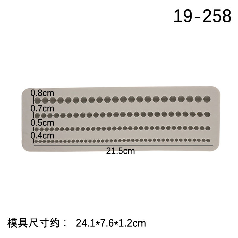 Nueva perla forma de borde fondant molde de silicona líquida pastel de silicona decoración DIY epoxi molde para hornear