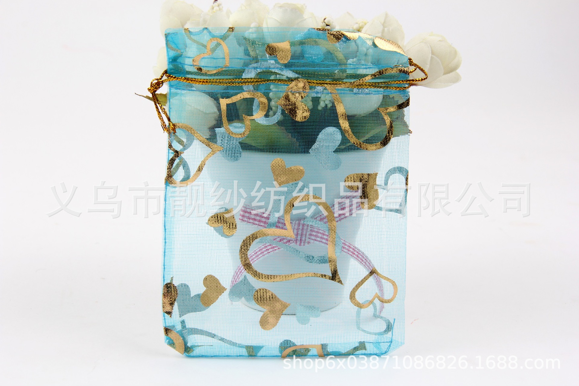 Озеро синее персиковое сердце;7*9