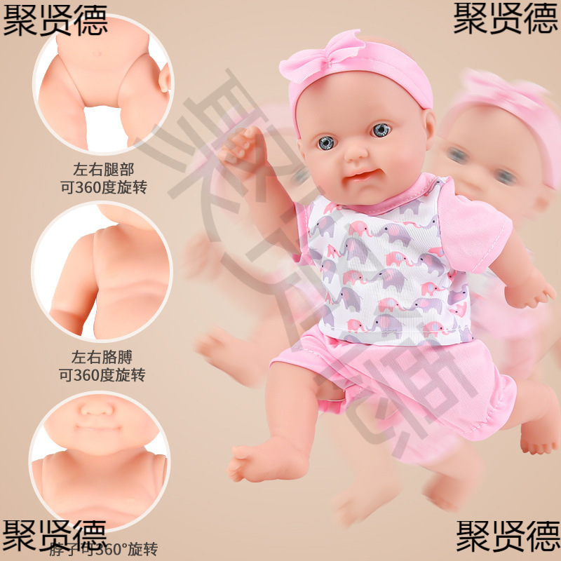 공장 직접 10 인치 비닐  시뮬레이션  중생 인형 놀이 집 장난감 트롤리